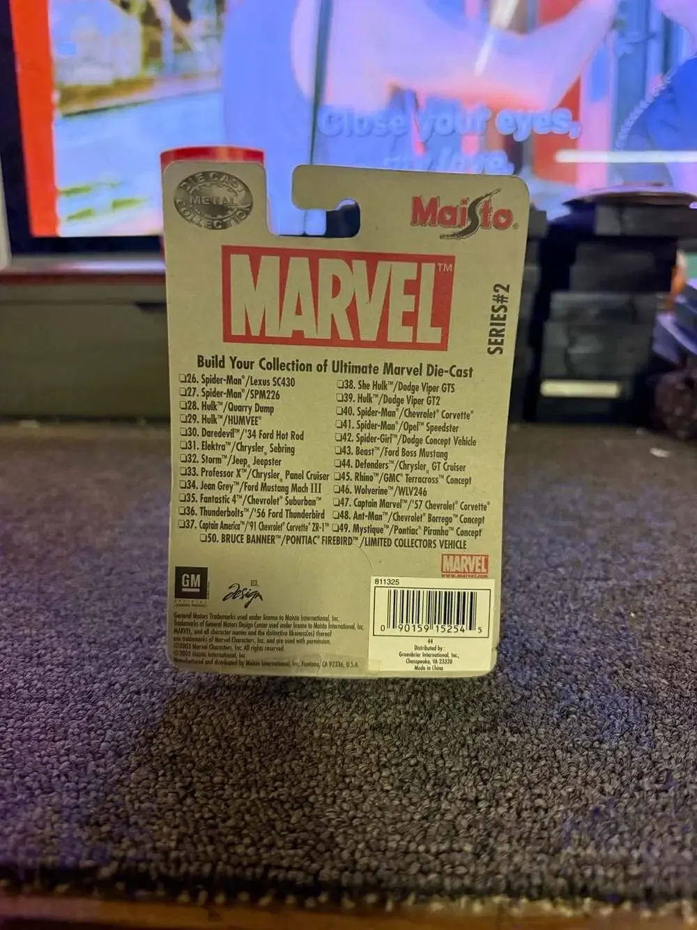 Maisto Marvel Die-Cast Collection Series 2 #49 Mystique Pontiac Piranha Concept